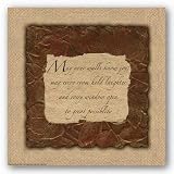 Words To Live By Red/Gold Leaf: May your walls know by Smith-Haynes 12