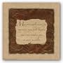 Words To Live By Red/Gold Leaf: May your walls know by Smith-Haynes 12"x12" Art Print Poster