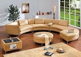 51 PxCiELfL. SL160  Modern Furniture Cappuccino Leather Sectional Sofa with Ottoman and Mini Bar table Set