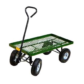 Classic Flat Bed Nursery Wagon - Pneumatic Tires - Ships Pre-Assembled! from Garden Wagons