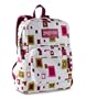 JanSport SuperBreak Backpack (White/Pink 2 Square)