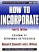 How to Incorporate: A Handbook for Entrepreneurs and Professionals (How to Incorporate: A Handbook for Entrepreneurs & Professionals)