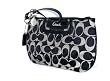 Coach Soho Signature Capacity Large Wristlet Clutch Bag Purse 45808 Black