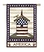 Evergreen Americana Birdhouse Garden Flag