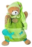 Doudou et Compagnie - 1321 - Activités d'éveil - Marionnette - Theodore l'ours Poisson - Vert