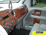 IMAGE OF FORD F-150 F150 INTERIOR WOOD DASH TRIM KIT SET 2009 2010 2011 2012 EXTENDED & REGULAR CABS