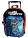 Transformers 3D Red and Black Large Rolling Backpack - School Rolling Backpack.