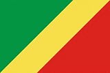 Congo Brazzaville Flag 6 inch x 4 inch Window Cling