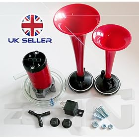 TWIN AIR HORNS DUAL TONE CAR BOAT CAR TRUCK 12V