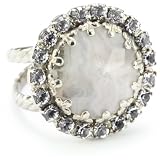 Sorrelli Snow Bunny Neutral Crystal Round Cock