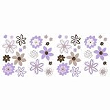 NoJo Serenity Wall Decals, Pink/Brown