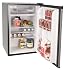 Haier HNSE05VS -01 Freestanding 4-3/5-Cubic-Foot Refrigerator/Freezer, Black with Virtual-Steel Door