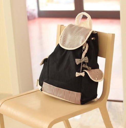 BagEStar New Lovely Canvas Backpack School Bag Stripe for School Laptop Bag Waterproof