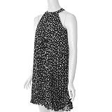 Sangria Dot Print Sleeveless Fashion Dress