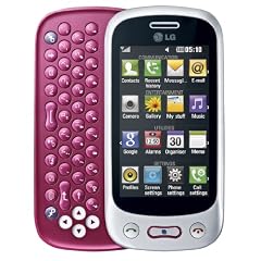 LG GT350 Town Handy (7.6 cm (3 Zoll) Display, Touchscreen, 2 Megapixel Kamera) Glossy wei�/pink