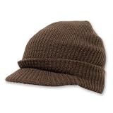 GI Jeep Beanie Visor Cap - Brown