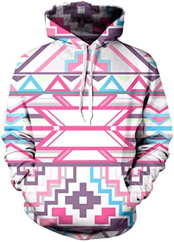Massa Unsex Printing Sweatshirt Hoodies (M, Pink)