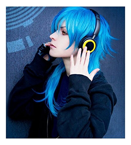 Kadiya Japan Anime Dramatical Murder DMMD AOBA Blue cosplay wig + cap