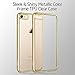 iPhone 7 Case, ESR iPhone 7 Clear Soft TPU Back Cover with Electroplating Frame Bright Glossy Metal Coloring Bumper [Slim Fit] for 4.7 inches iPhone 7 -Champagne Gold Plating Frame