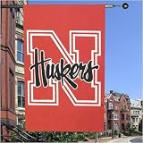 Nebraska Cornhuskers Applique Banner Flag