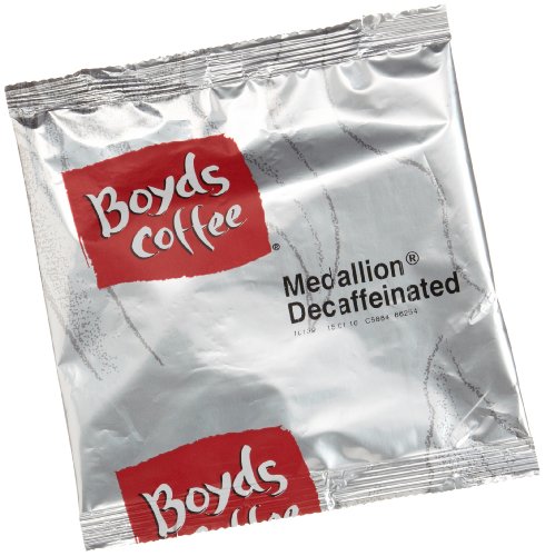 Boyds Coffee Medallion Decaffeinated Ground Medium Light Roast Coffee, 0.75-Ounce In Room Coffee Filter Packs (Pack of 160)