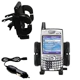 Gomadic for the PalmOne Treo 700p - PalmOne Treo 700p Auto Vent Holder with Car Charger - Uses Gomadic TipExchange