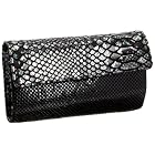 Whiting & Davis Iridescent Boa Mini Clutch