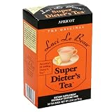 Laci Le Beau Dieters Tea, Apricot, Tea Bags, 30-Count Box (Pack of 4)