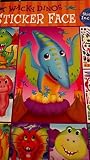 Bendon Sticker Face Activity Book (Assorted, Styles & Quantities Vary) Silly Pets and / or Wacky Dinos
