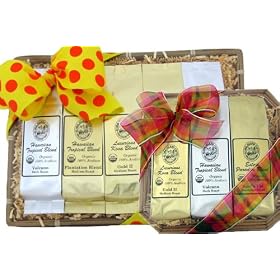 All Occasion Organic Coffee Samplers from Aloha Island Coffee; Choose 5-Coffee or 3-Coffee Samplers