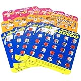 Travel Auto Bingo Roadtrip Game Pack of Four Cards