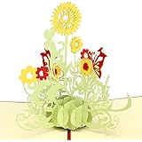 Paper Spiritz Gorgeous Sunflower 3D Pop Up Greeting Card Handmade Happy Birthday Wedding Anniversary Friendship Merry Christmas Thanksgiving Thank You Best Wish Good Luck Happy New Year Valentine's Day