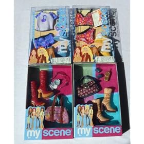 Barbie My Scene 2 Undies Fashion and 2 Pack of Footwear and Accessories By Mattel in 2003