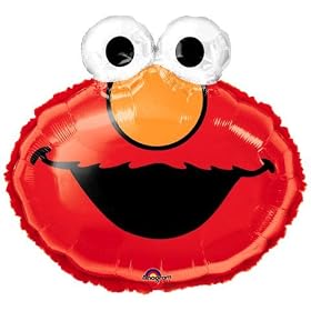 Elmo Marabou Super Shape Ballon with Doo-dads