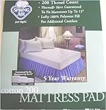 MARRIKAS Spring Air 200TC Mattress Pad TWIN