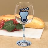 University of North Carolina (NFC) Wine Glass