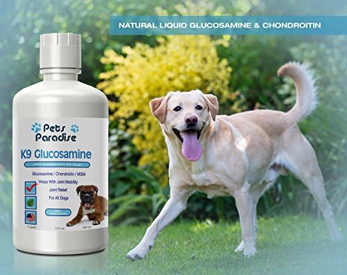 32 Fl.Oz. of ♥ NATURAL Liquid Glucosamine & Chondroitin for All Dogs. ♥ For Preventative Measures or To Treat Joint Pain & Discomfort. ♥ Highly Absorbable and Easy To Mix w/Treats,Food & Drinks. ♥ Arthritis Is NO LONGER A DRAWBACK-EXTRA STRENGTH Formula for FAST RESULTS! ♥