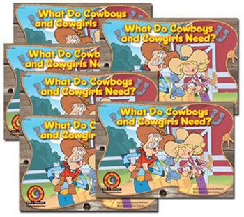 WHAT DO COWBOYS & COWGIRLS NEED 6PK LTR READERS
