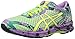 ASICS Women's Gel-Noosa Tri 11 Running Shoe, Patina Green/Flash Yellow/Violet, 9 M US