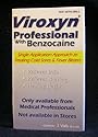 NEW Viroxyn Professional with Benzocaine Cold Sore & Fever Blister Treatment: One 3-pack (3 Single Applications)