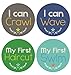 Lucy Darling Shop Monthly Bodysuit Baby Sticker - Baby Boy - Milestone Stickers - 12 Stickers