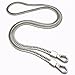 Iron Flat Bag Purse Chain Strap Accessories Shoulder Cross Body Handbag Strap Replacement (Silver)