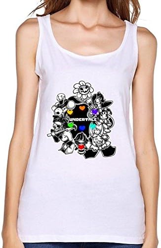 DWK8R Undertale All Npc Groups Logo Vest Tank Tops for Women
