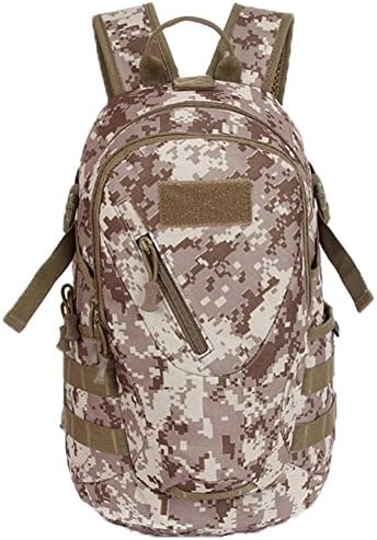 HMMF Tactical Backpacks Heavy Duty Expandable Military MOLLE Tactical Assault Backpack Desert Camo