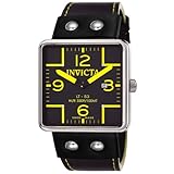 Invicta Men's Russian Diver LT-53 Black Leather Watch #4301