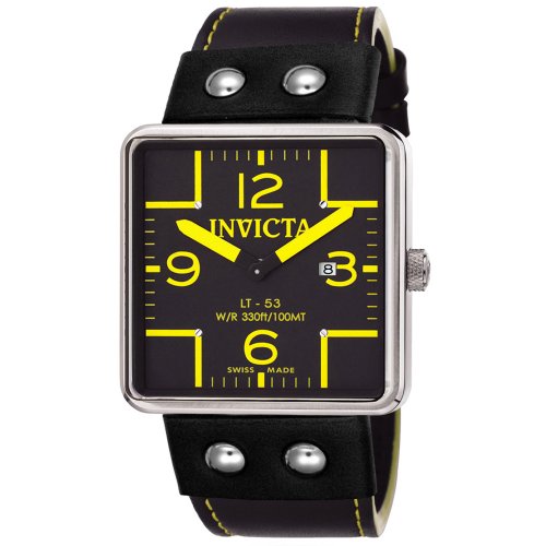 Invicta Men's 4301 Russian Diver LT-53 Black Leather Watch