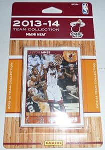 2013/14 Panini Hoops NBA Basketball Miami Heat Factory Sealed Complete Team Set featuring LeBron James Chris Andersen, Mario Chalmers, Rashard Lewis, Ray Allen, Udonis Haslem, Norris Cole, Shane Battier, Joel Anthony, Dwyane Wade, and Chris Bosh!
