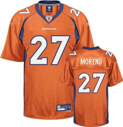 Knowshon Moreno Orange Reebok NFL Premier Denver Broncos Jersey - Small