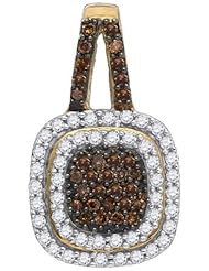 10KT Yellow Gold 0.51CT-Diamond Fashion Pendant