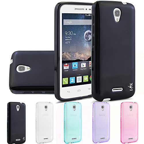 POP Astro Case, LK Ultra [Slim Thin] [Perfect Fit] TPU Gel Rubber Soft Skin Silicone Protective Case Cover for Alcatel OneTouch POP Astro (Black)